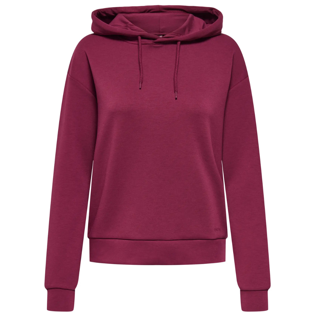 ONLY Bordo Ženski Duks ONPLOUNGE LS